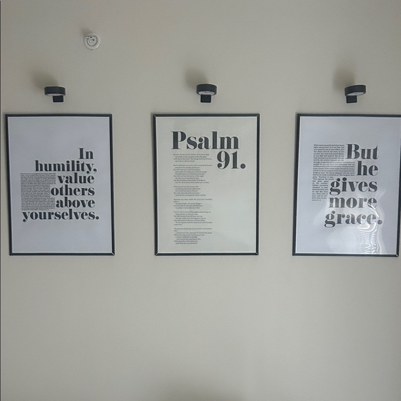 FRAMES INCLUDED Black and White Framed Art |Bible Verse Framed Art | Bible Verse - Picture 1 of 1
